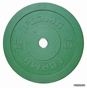 Диск бамперный 10 кг Forma (зеленый)