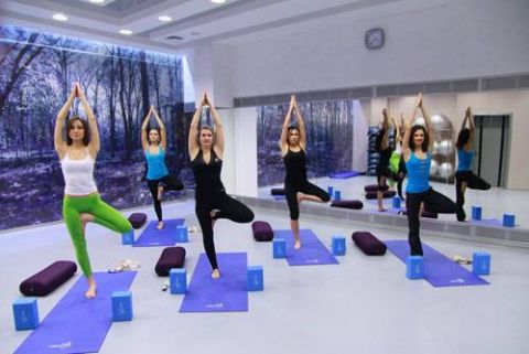 Блок для йоги AeroFIT AFBL01 (синий)
