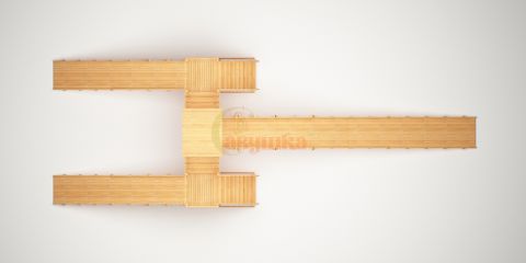 Зимняя горка Савушка Зима Wood-11