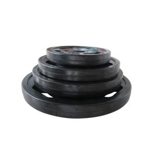 Диск обрезиненный с хватами 25 кг OKPRO OK2009E