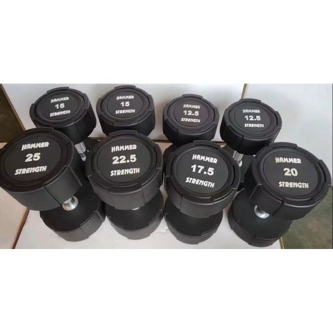 Гантельный полиуретановый ряд от 2,5 до 25 кг, шаг 2,5 кг Gymmaster ANA-047