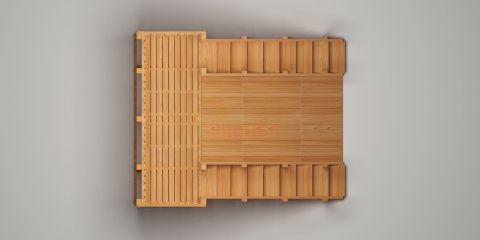 Зимняя горка Савушка Зима Wood-4