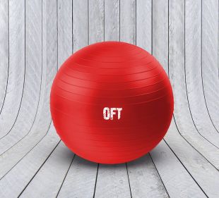Гимнастический мяч Original FitTools 65 см красный