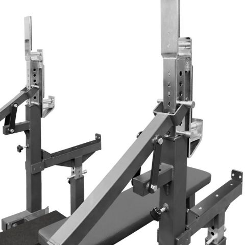 Скамья для жима олимпийская  домкратная / стойка для приседаний IPF Gymmaster SS-27