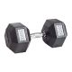 Гантель гексагональная обрезиненная PROFI-FIT 30 кг