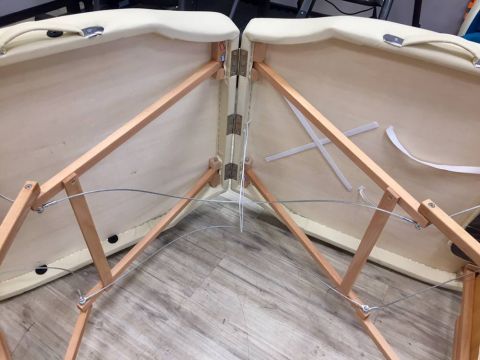 Массажный складной стол Mizomed Premium Oval 2 крем