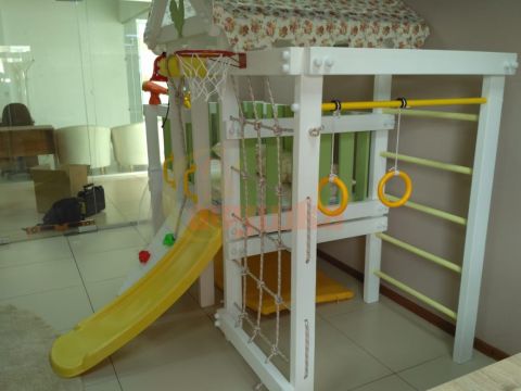 Игровой комплекс Савушка Baby 3 оливковый