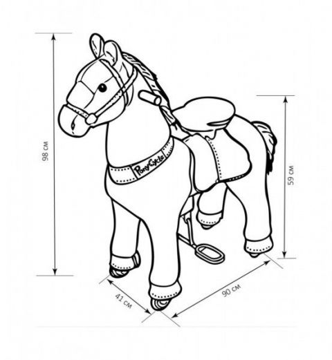 Лошадка Поницикл (Ponycycle) Единорог Premium X41