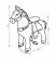 Лошадка Поницикл (Ponycycle) Единорог Premium X41