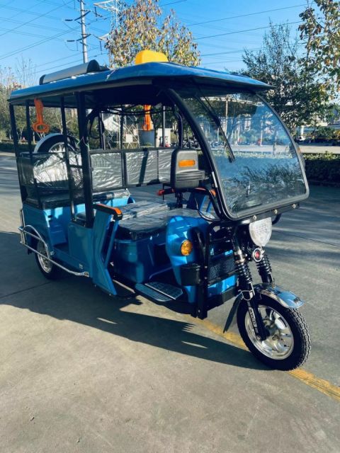 Трицикл пассажирский GreenCamel Пони Рикша (48V 1000W 30 км/ч) крыша, дифф
