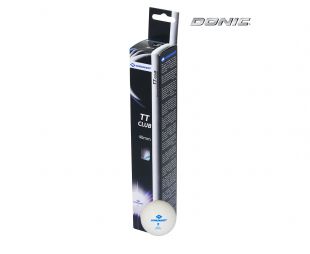 Мячики для н/тенниса DONIC 2T-CLUB, 6 штук, белый