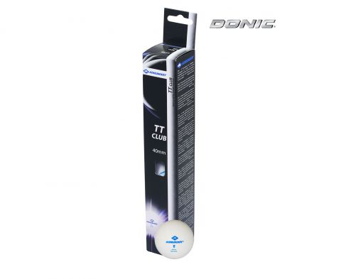Мячики для н/тенниса DONIC 2T-CLUB, 6 штук, белый