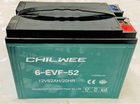 Аккумулятор 12V тяговый 6-EVF-52 GEL CHILWEE 52Ah