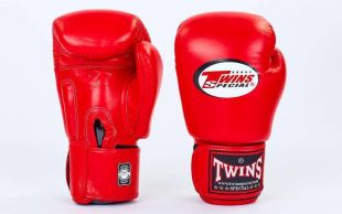 Перчатки боксерские Twins BGVL-3 для муай-тай (красные) 16 oz
