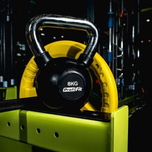 Гиря обрезиненная с хромированной ручкой PROFI-FIT 8 кг