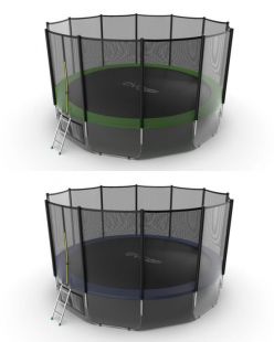 Батут Evo Jump External 16ft Lower Net (Зеленый / Синий)