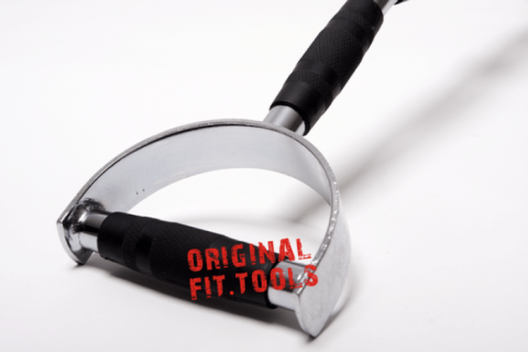 Рукоятка для мышц спины, узкий параллельный хват 60 см Original Fit.Tools FT-MB-24-S