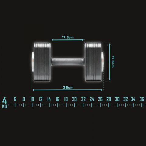 Гантель наборная 4-36 кг Vertex FT-32